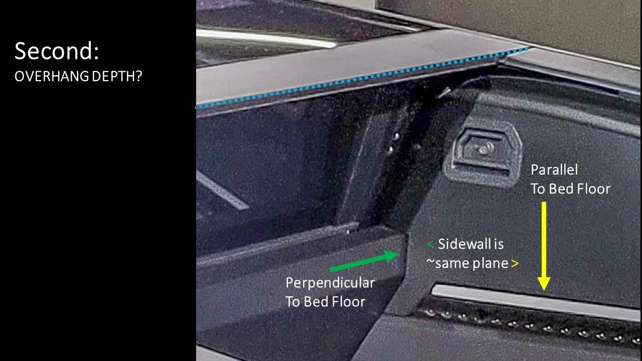 Tesla Cybertruck Pre-Production Proto Bed and Bulkhead Features Analysis Slide3