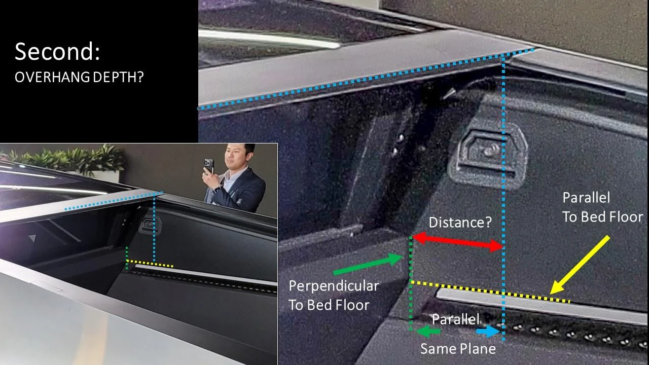 Tesla Cybertruck Pre-Production Proto Bed and Bulkhead Features Analysis Slide4
