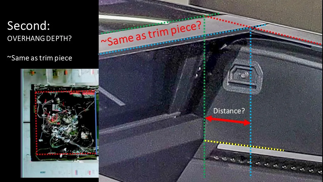 Tesla Cybertruck Pre-Production Proto Bed and Bulkhead Features Analysis Slide5