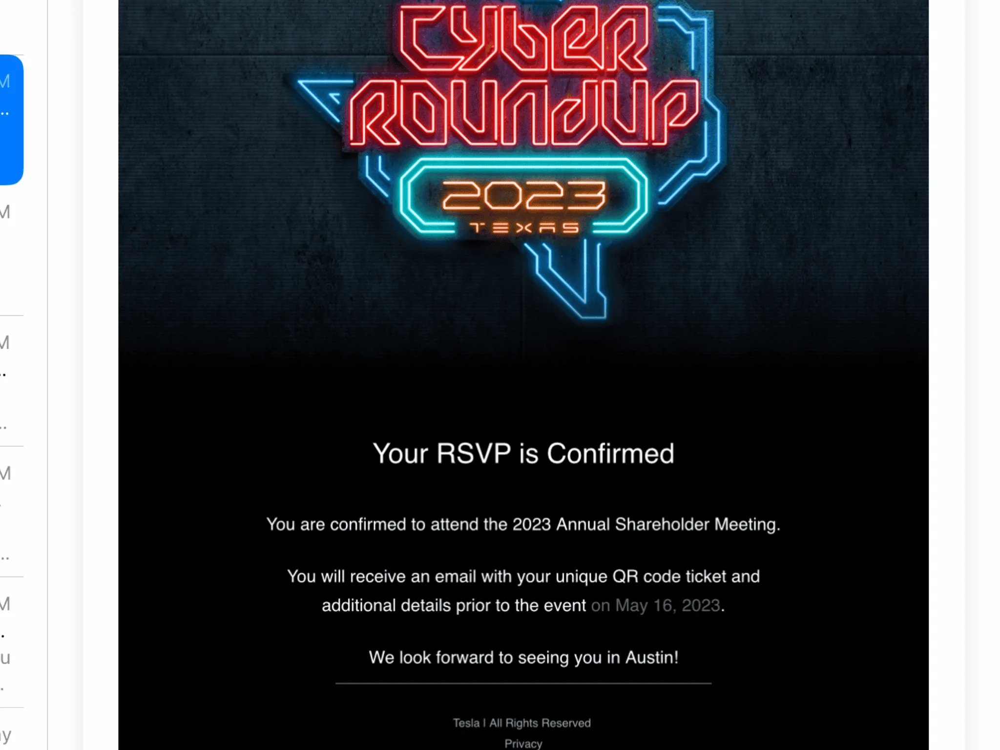 Tesla Cybertruck Invited to Giga Texas Annual Shareholder Meeting! Got Questions or Requests? IMG_2095