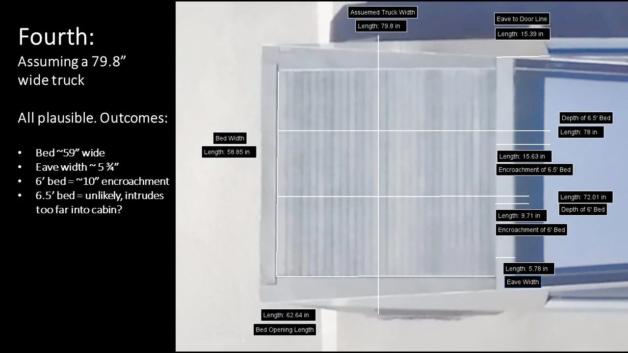 Tesla Cybertruck Pre-Production Proto Bed and Bulkhead Features Analysis CT Overhang Bed Hypos 3