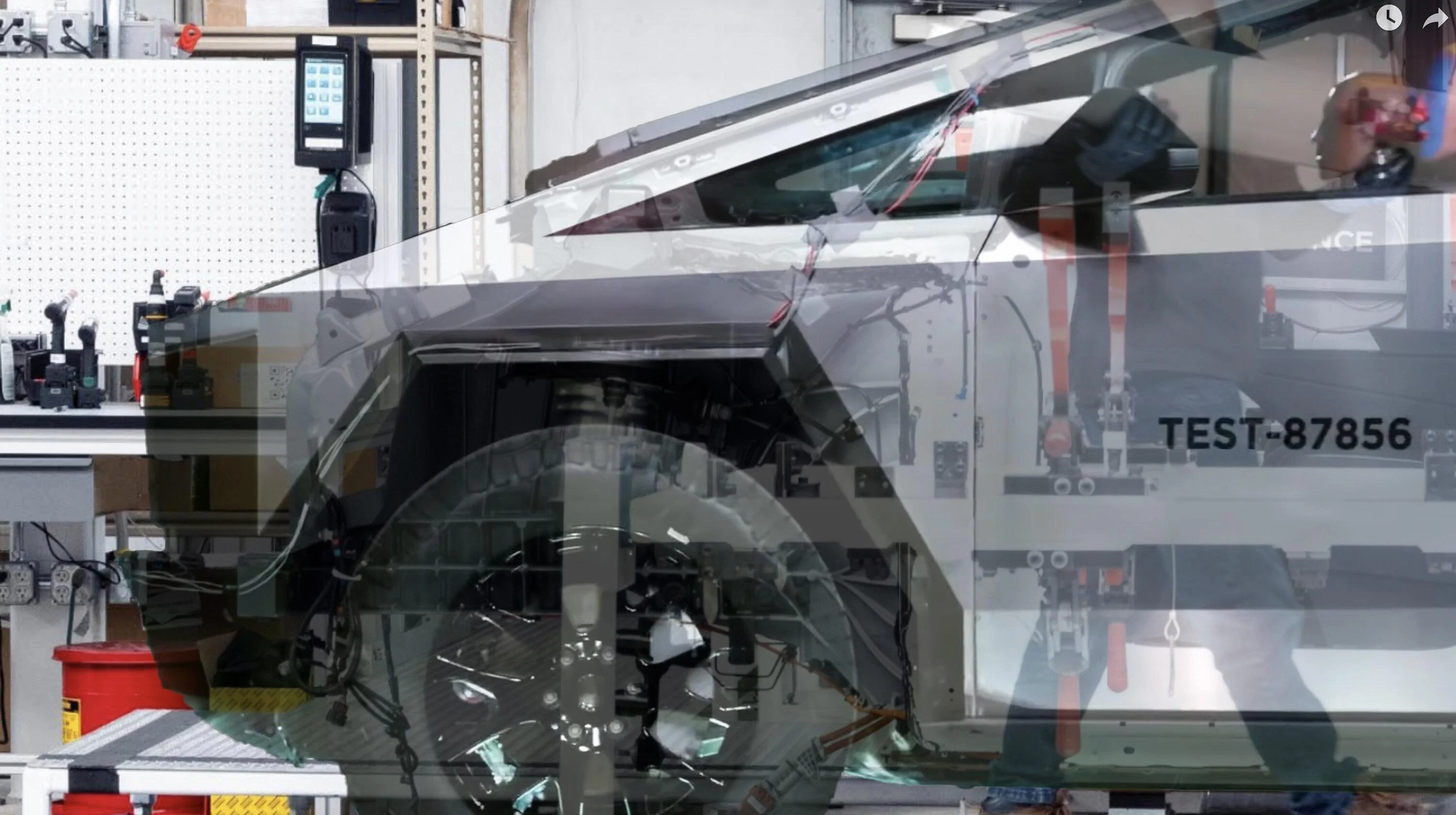 Tesla Cybertruck Cybertruck Front Casting Analysis (and Frunk Implications) - 3 vs 2 Chickens overlay