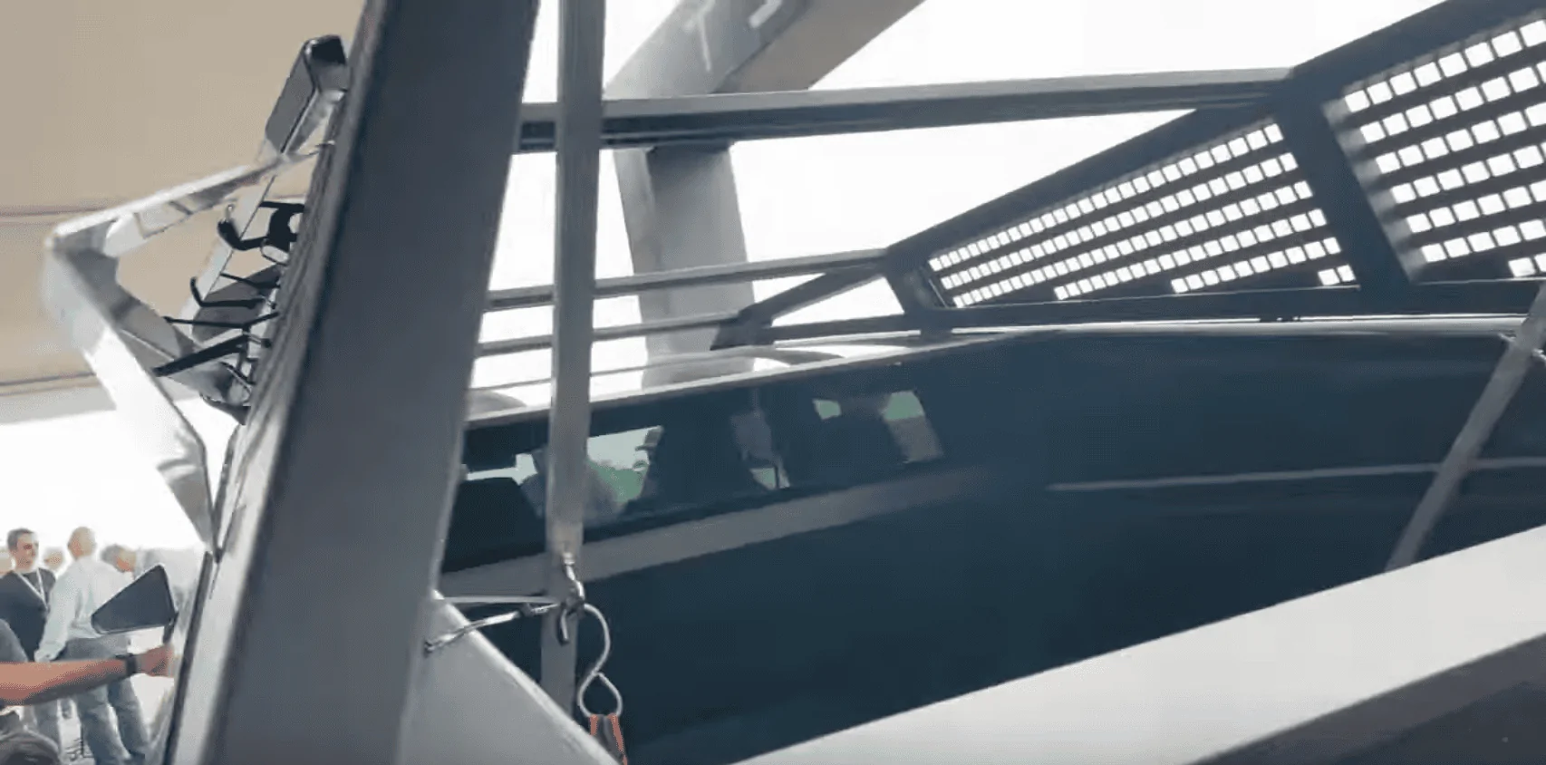Tesla Cybertruck Cybertruck bed rack / tool rack + accessories (shovels) first look! 🧰 Screenshot 2023-05-08 at 21-47-46 Cybertruck and Tesla Lithium Refinery Groundbreaking