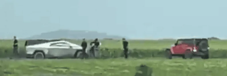 Tesla Cybertruck Cybertruck spotted stuck in the mud? 1683731418393
