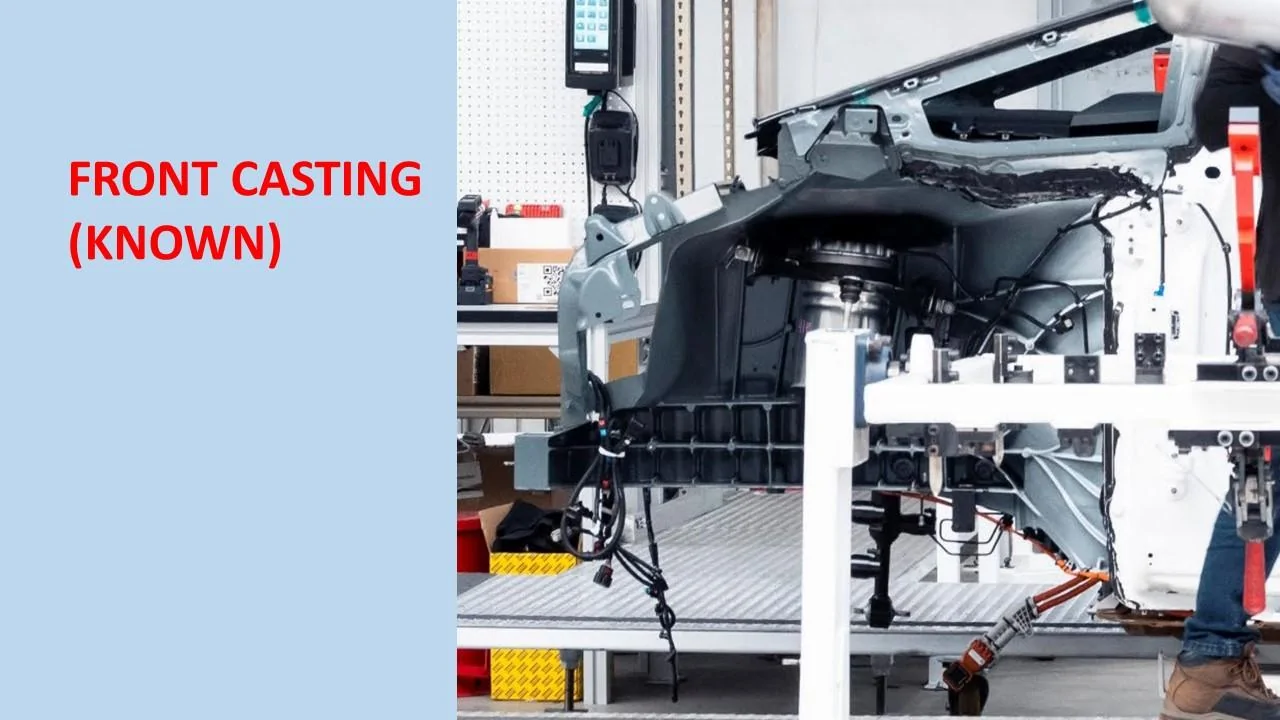 Tesla Cybertruck First Cybertruck Front Castings Spotted at Giga Texas! Slide2