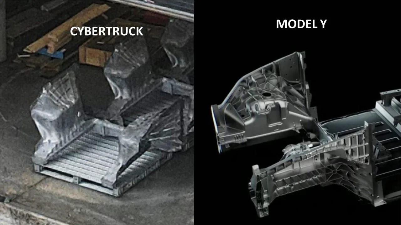 Tesla Cybertruck Cybertruck Front Casting Analysis (and Frunk Implications) - 3 vs 2 Chickens Slide9