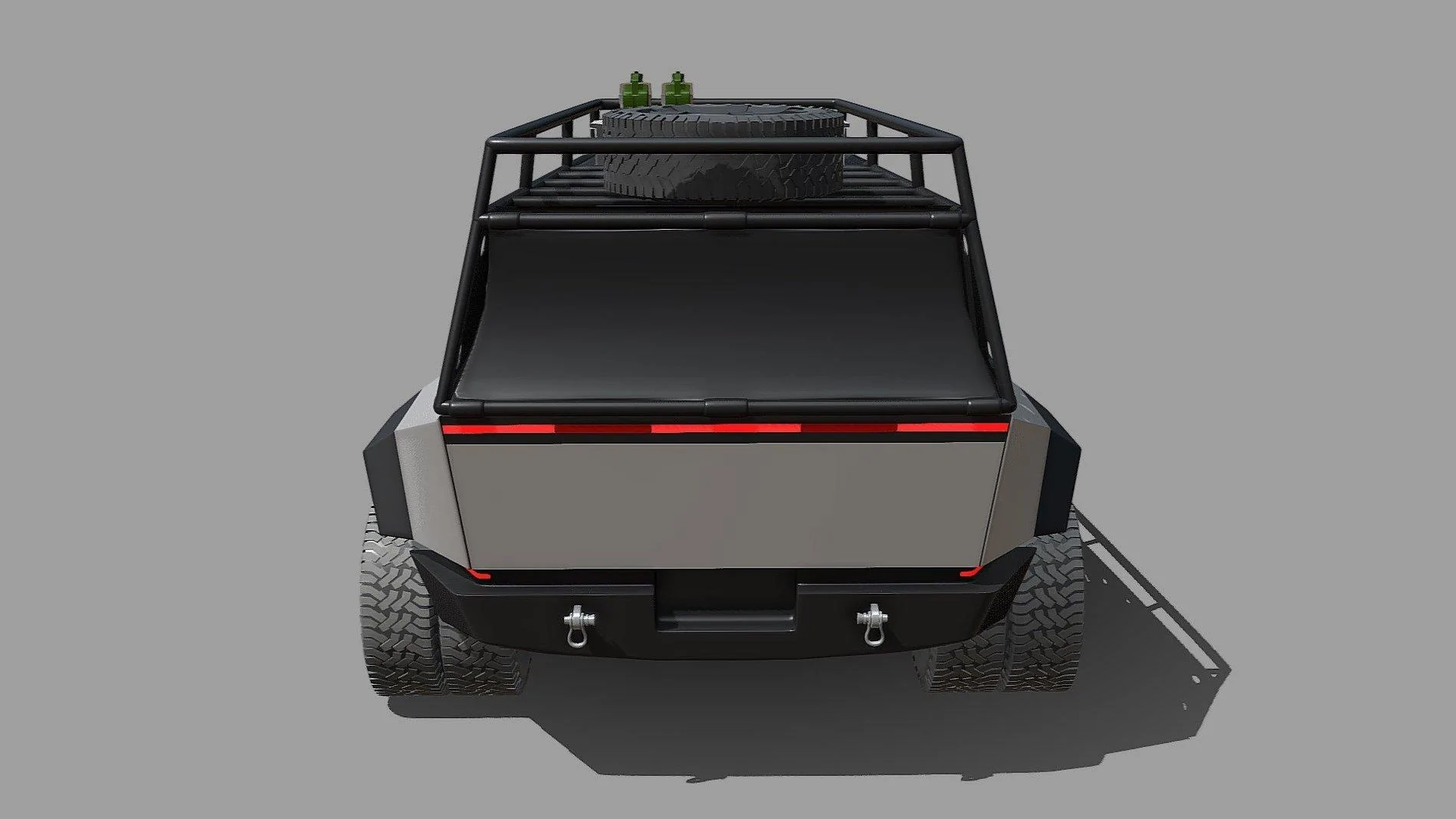 Tesla Cybertruck Full Length Roof-Bed Cargo Rack Concept Roof_Bed_Cargo_Rack_Tesla_Cybertruck_OffRoad_004