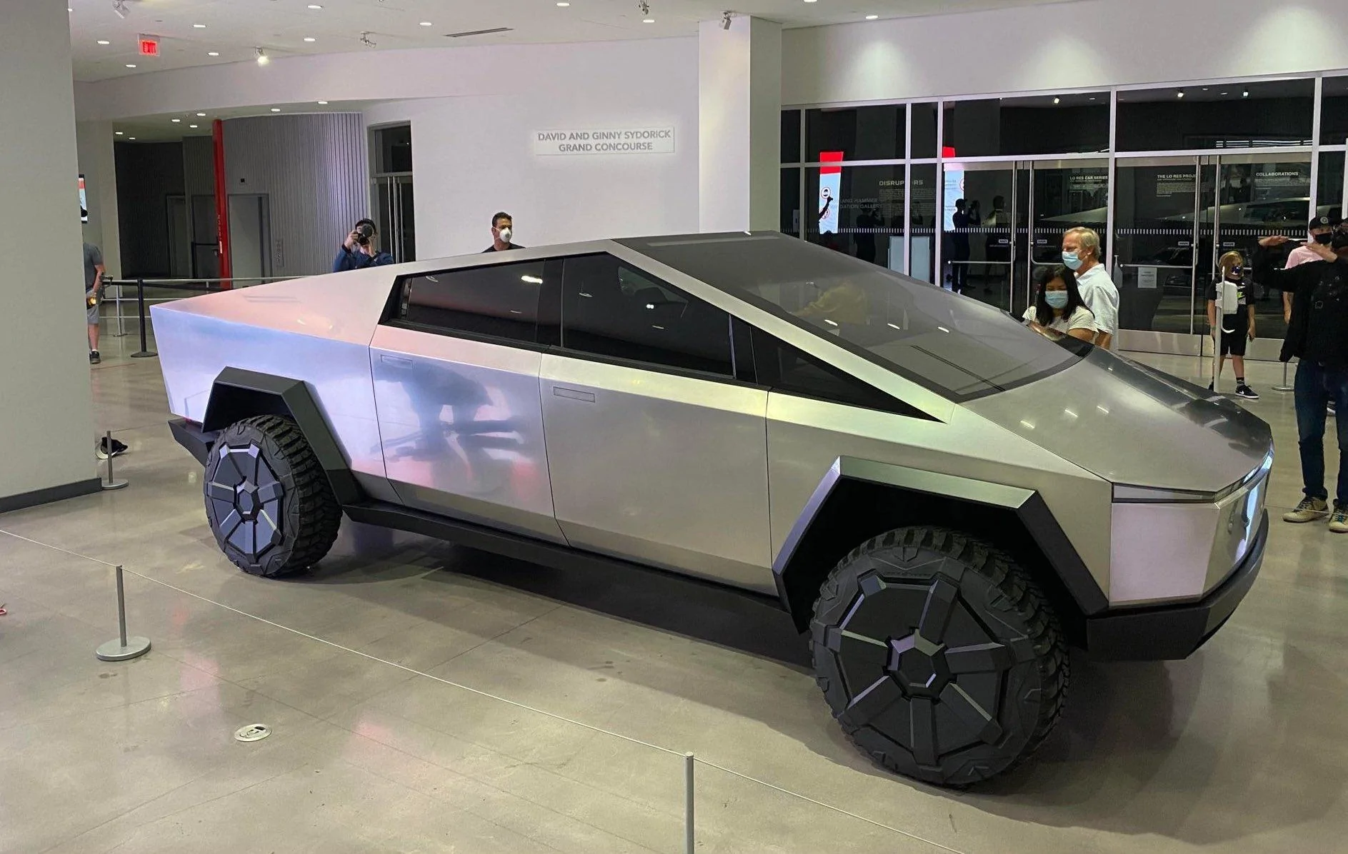 Tesla Cybertruck Cybertruck pics & videos from the Petersen Automotive Museum [Dates Extended Until July 5] Tesla Cybertruck Debut Petersen Museum Los Angeles