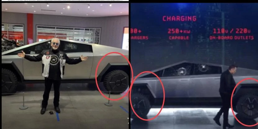 Tesla Cybertruck Cybertruck pics & videos from the Petersen Automotive Museum [Dates Extended Until July 5] Cybertruck Air Suspension Lowered and Raised