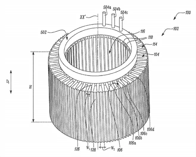 Tesla Cybertruck Tesla files patent for new type of stator Tesla-stator-patent