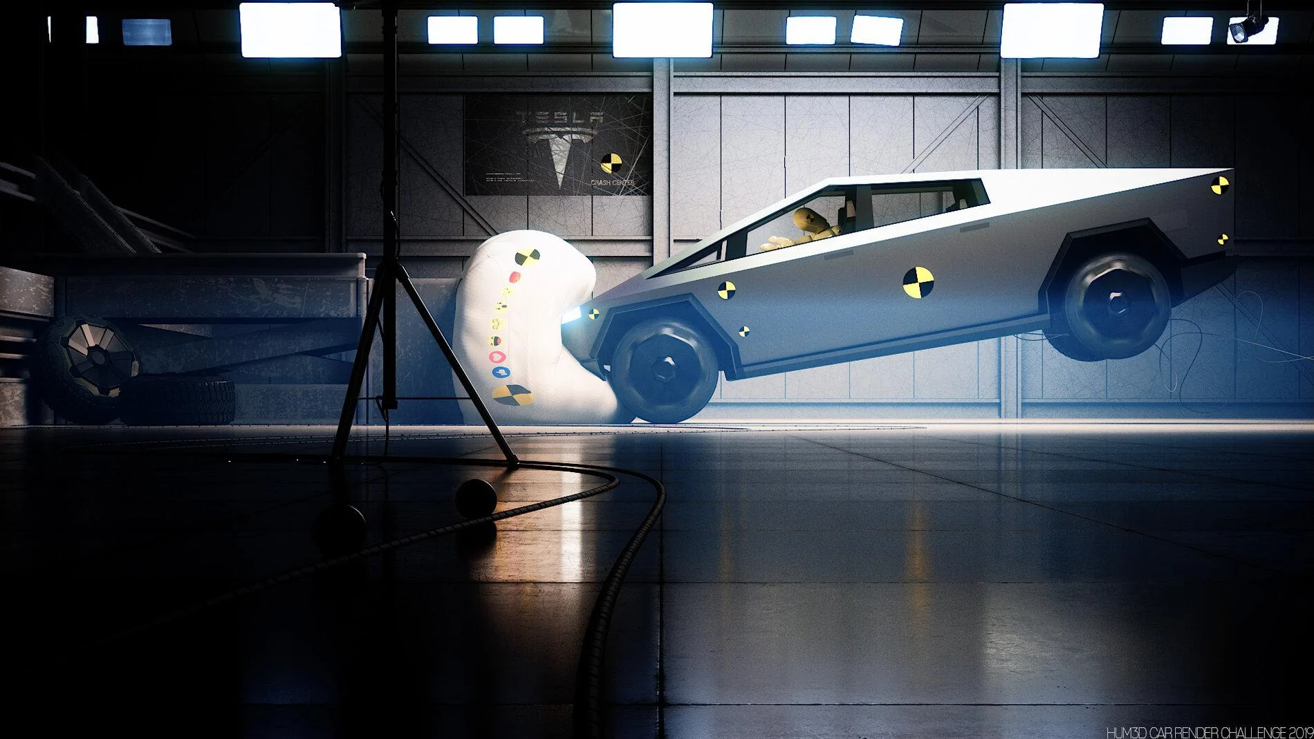 Tesla Cybertruck Tesla has its own crash lab in Fremont ED84D106-36B8-4F56-A8A5-E214D49734F8