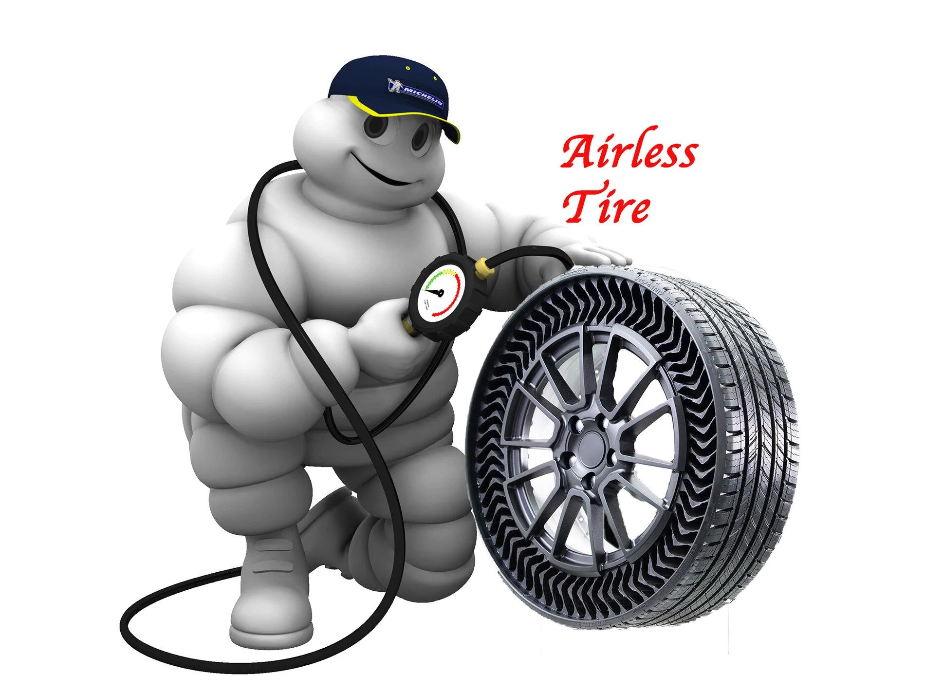 Tesla Cybertruck Puncture-proof airless tire michelinchecks airless tire 