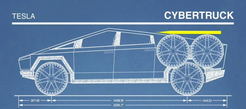 Tesla Cybertruck Full size spare tire Cybertruck Tire height in bed