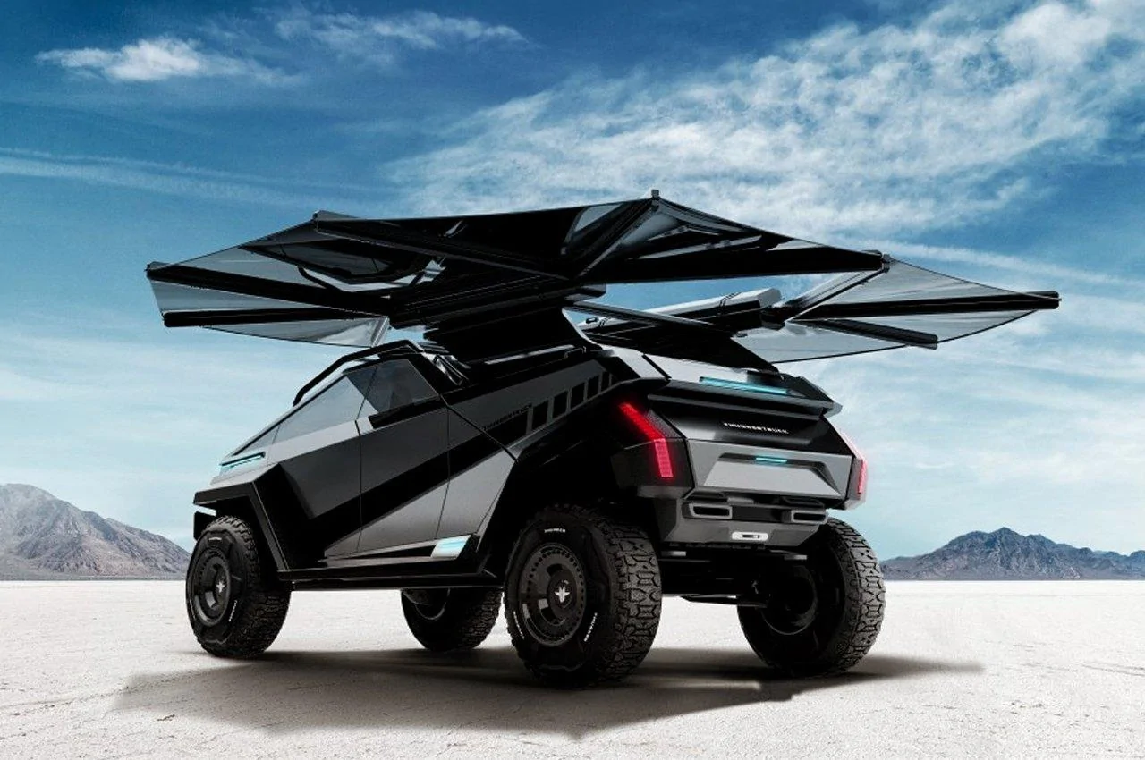 Tesla Cybertruck Vault Mounted solar panel system Wolfgang-Thundertruck-Electric-Truck_6