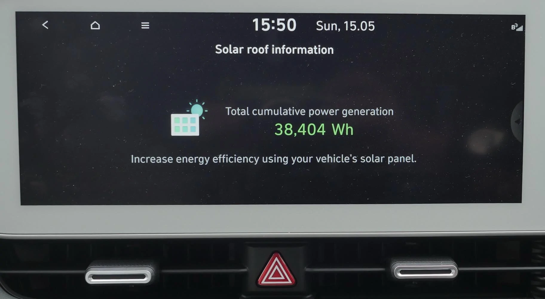 Tesla Cybertruck Vault Mounted solar panel system sol 15th May 2022 = 38404Wh