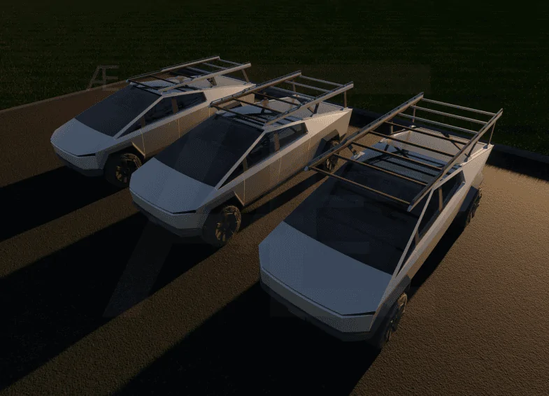 Tesla Cybertruck Racks at Sunrise CT-Rack 003b - Sunris