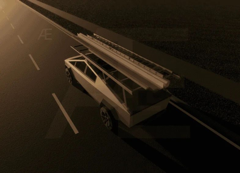 Tesla Cybertruck Racks at Sunrise CT-Rack 007 - LWH-LS Sunris