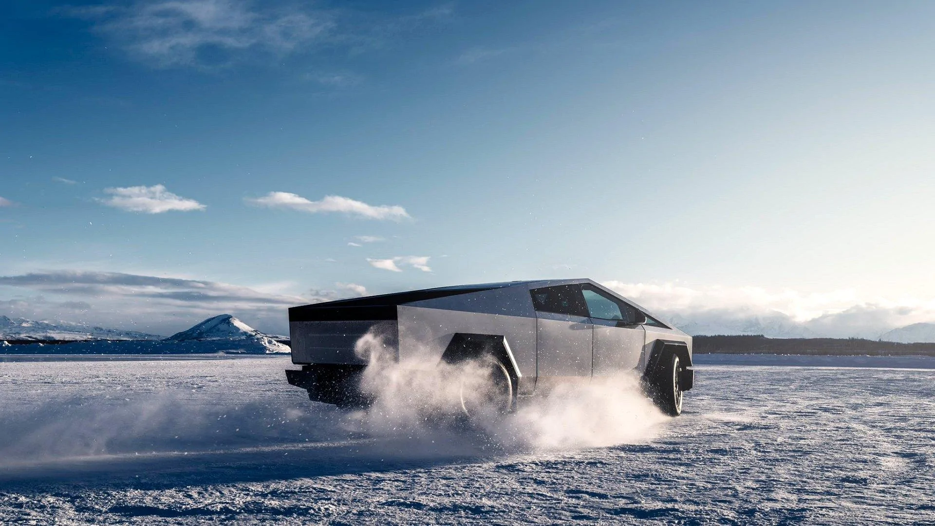 Tesla Cybertruck Cybertruck winter / snow testing photo ❄️ snowtest