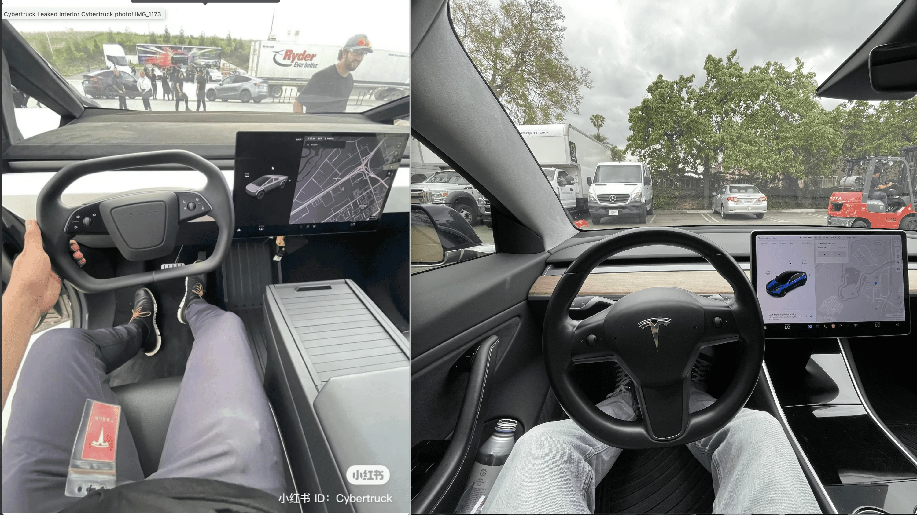 Tesla Cybertruck Leaked interior Cybertruck photo! Screen Shot 2023-05-25 at 10.36.15 AM