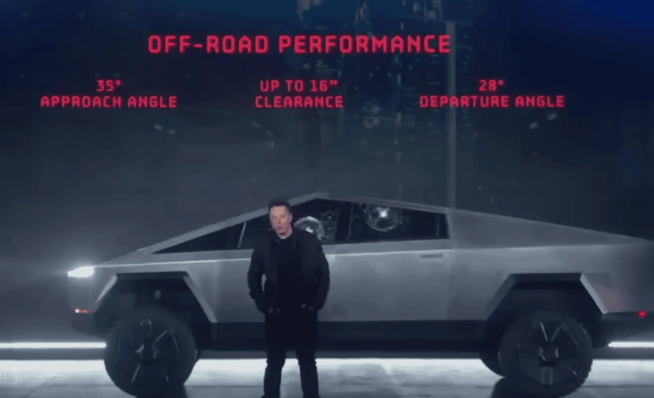 Tesla Cybertruck Lowest And Highest Cybertruck Suspension Setting Measurements Screenshot 2023-05-26 at 19.29.56