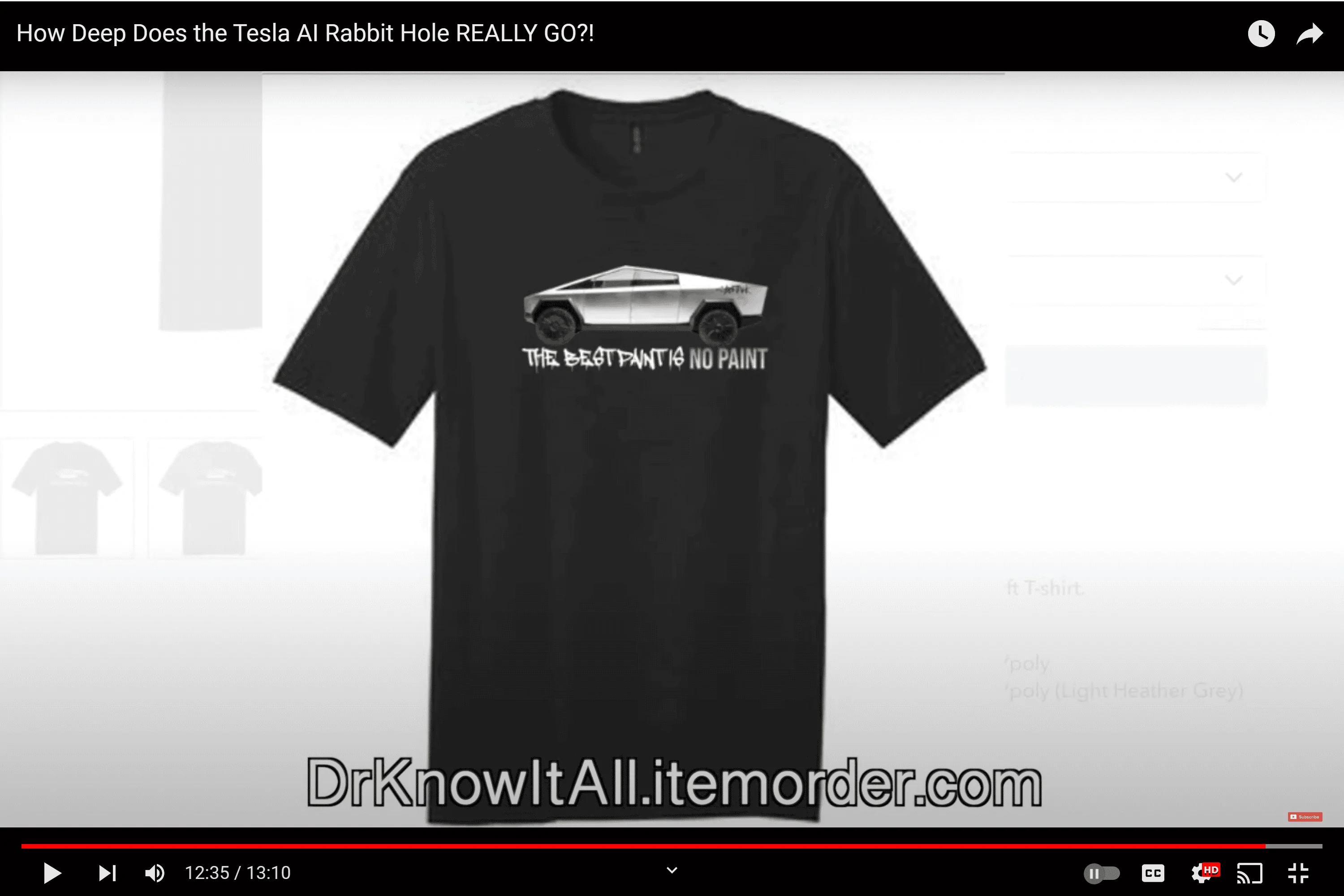Tesla Cybertruck Should Cybertruck have a colour option? Cybertruck T-shirt 29th May 2023