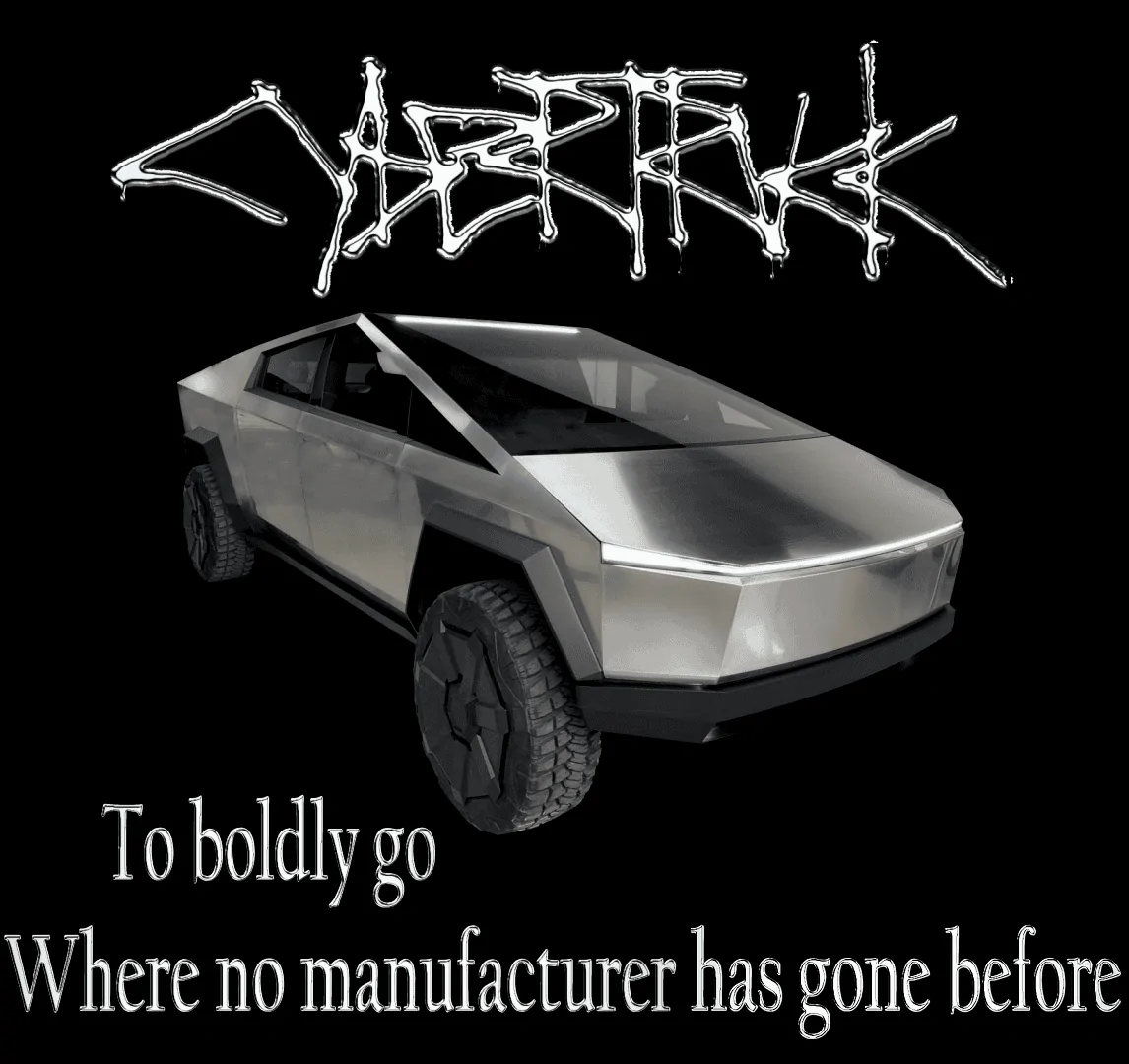 Tesla Cybertruck Design the official Cybertruck Owners Club BAW T Shirt tshirt