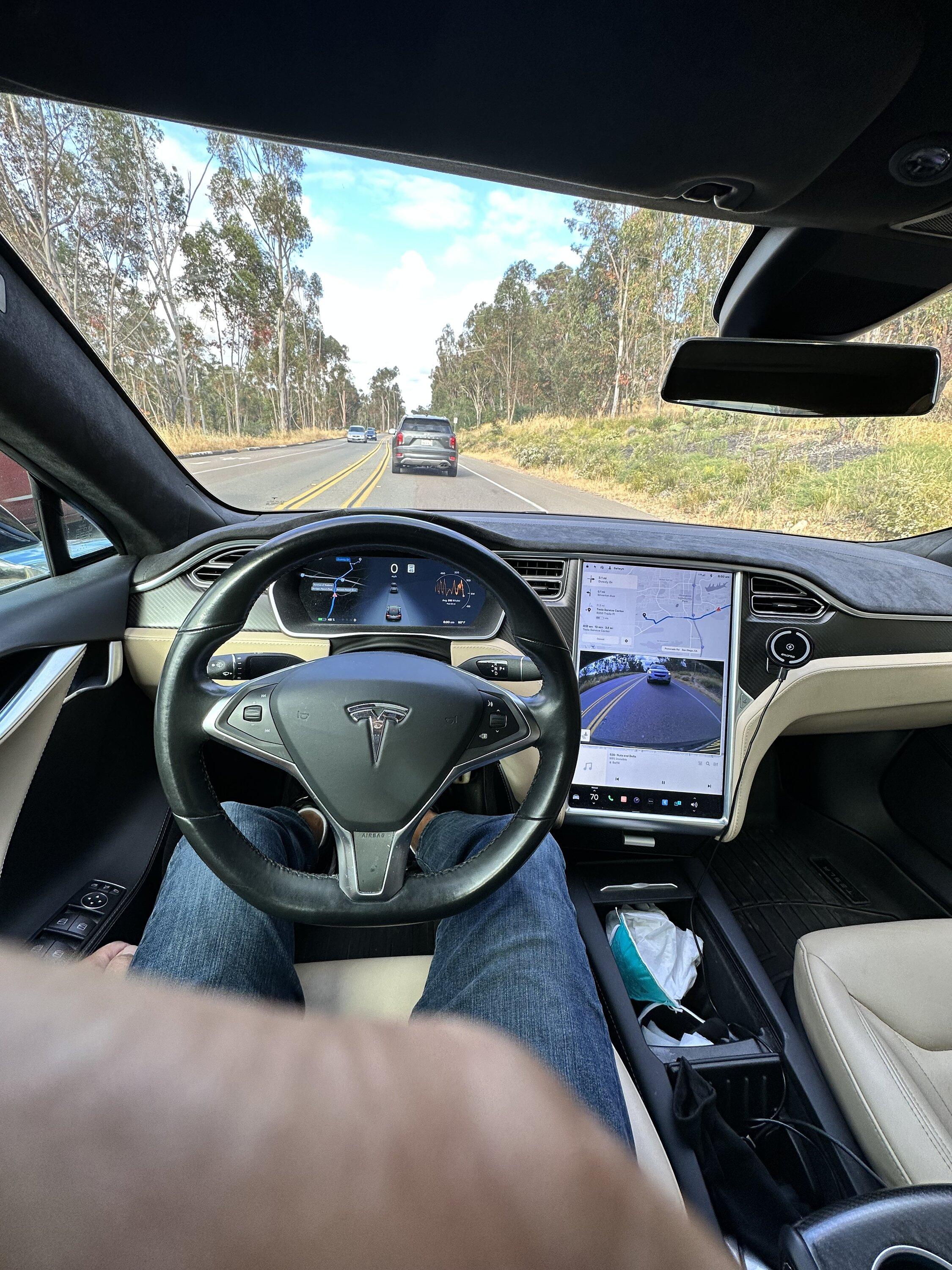 Tesla Cybertruck Leaked interior Cybertruck photo! IMG_1881