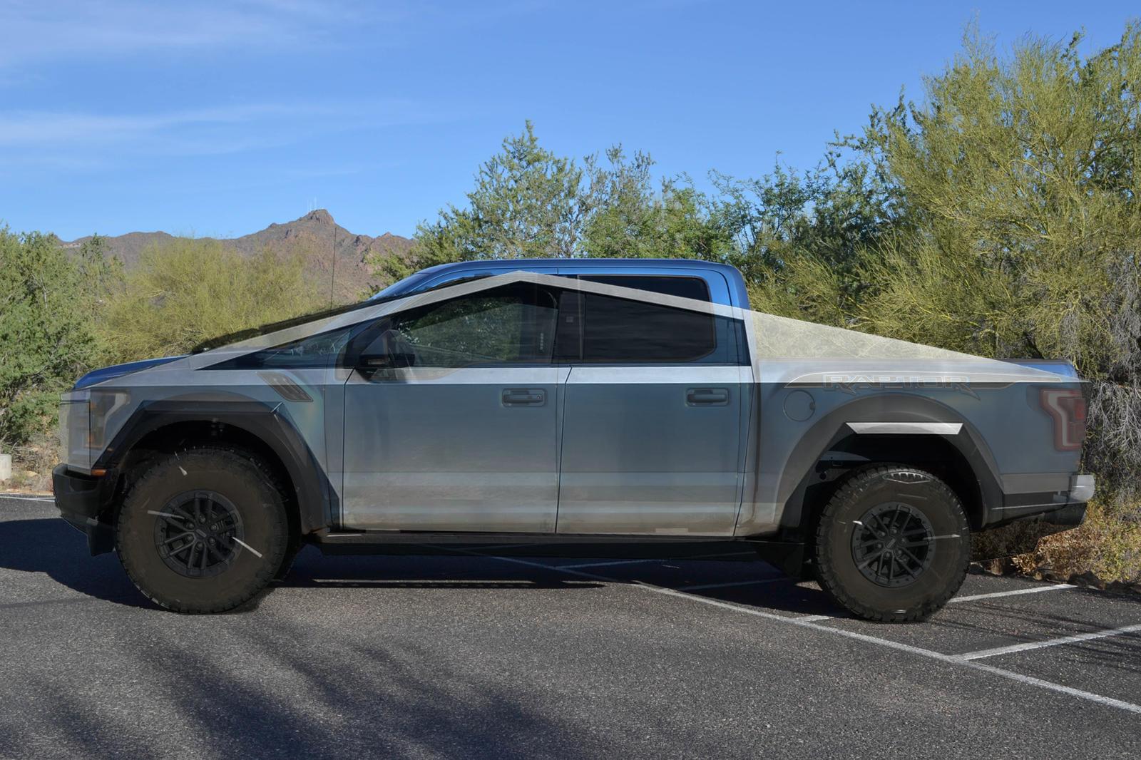 Tesla Cybertruck Leaked interior Cybertruck photo! overlay ctraptor