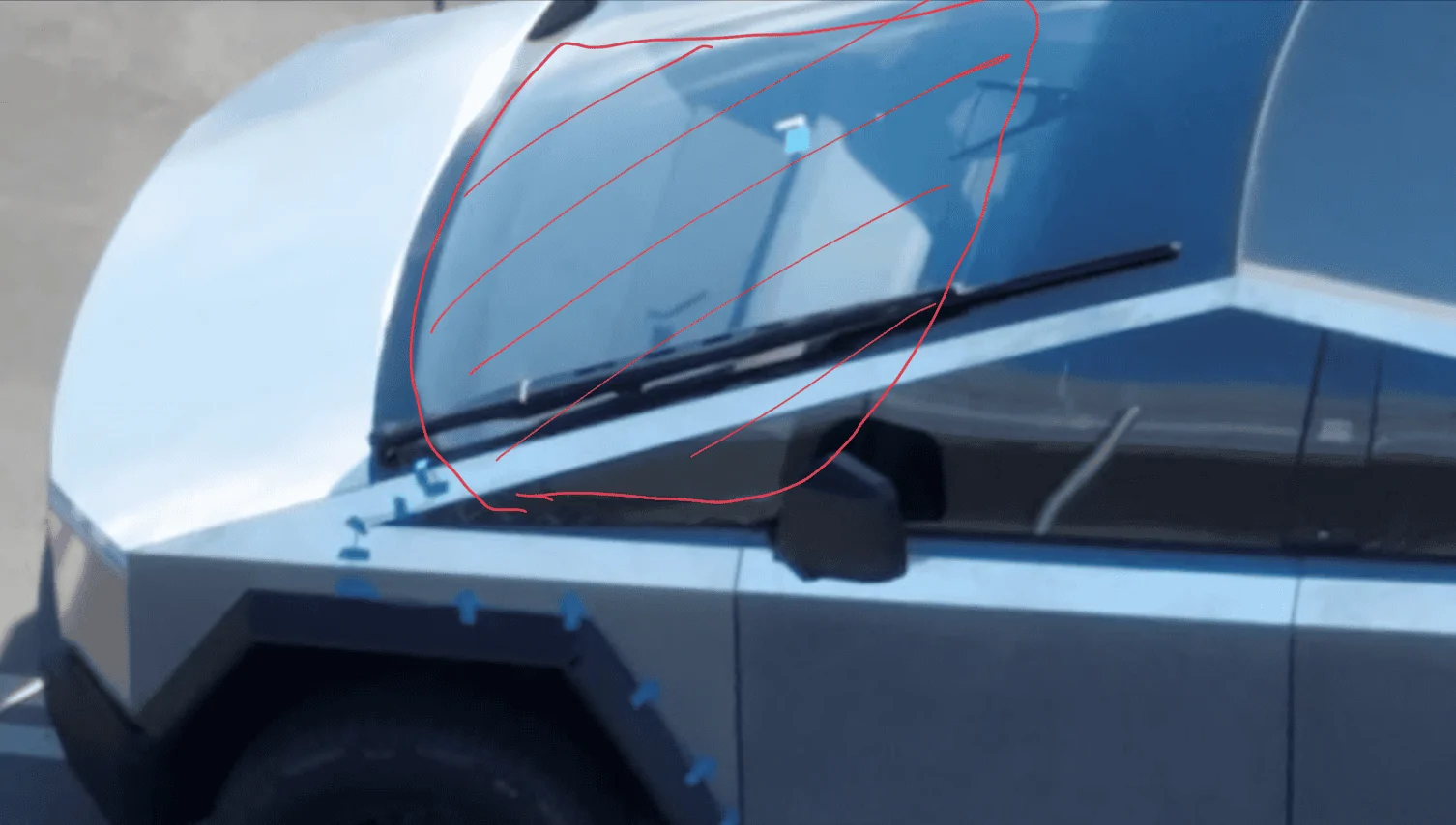 Tesla Cybertruck Anyone concerned about the sunlight and heat build up under the large windshield surface? 1686500575664