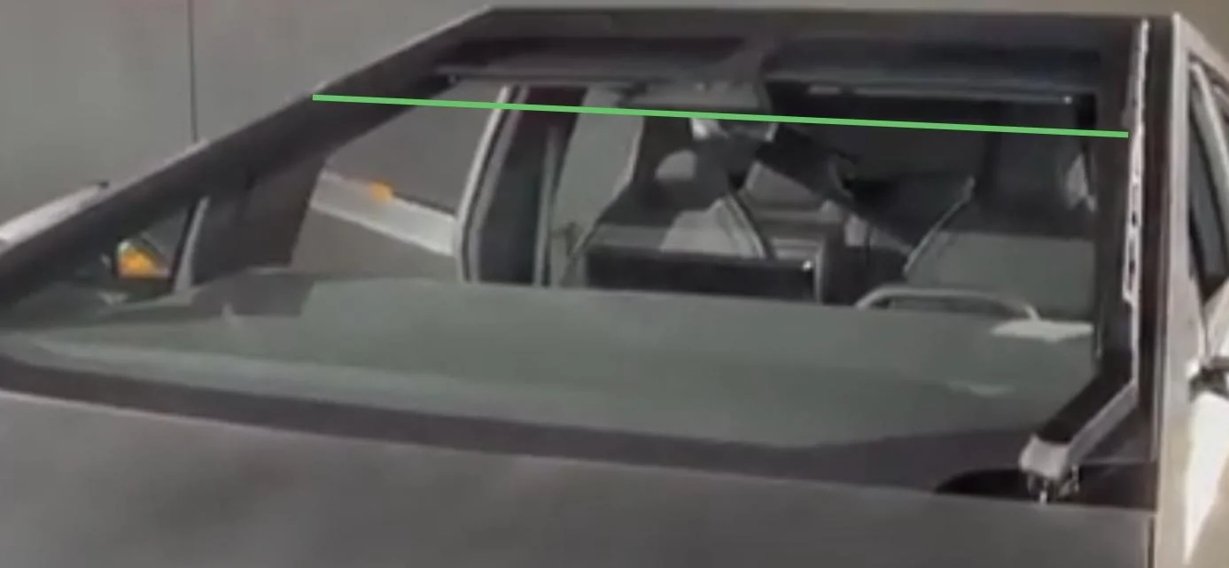 Tesla Cybertruck Anyone concerned about the sunlight and heat build up under the large windshield surface? 0DCEDA45-1242-40DB-BB62-7BDACB8A06DD