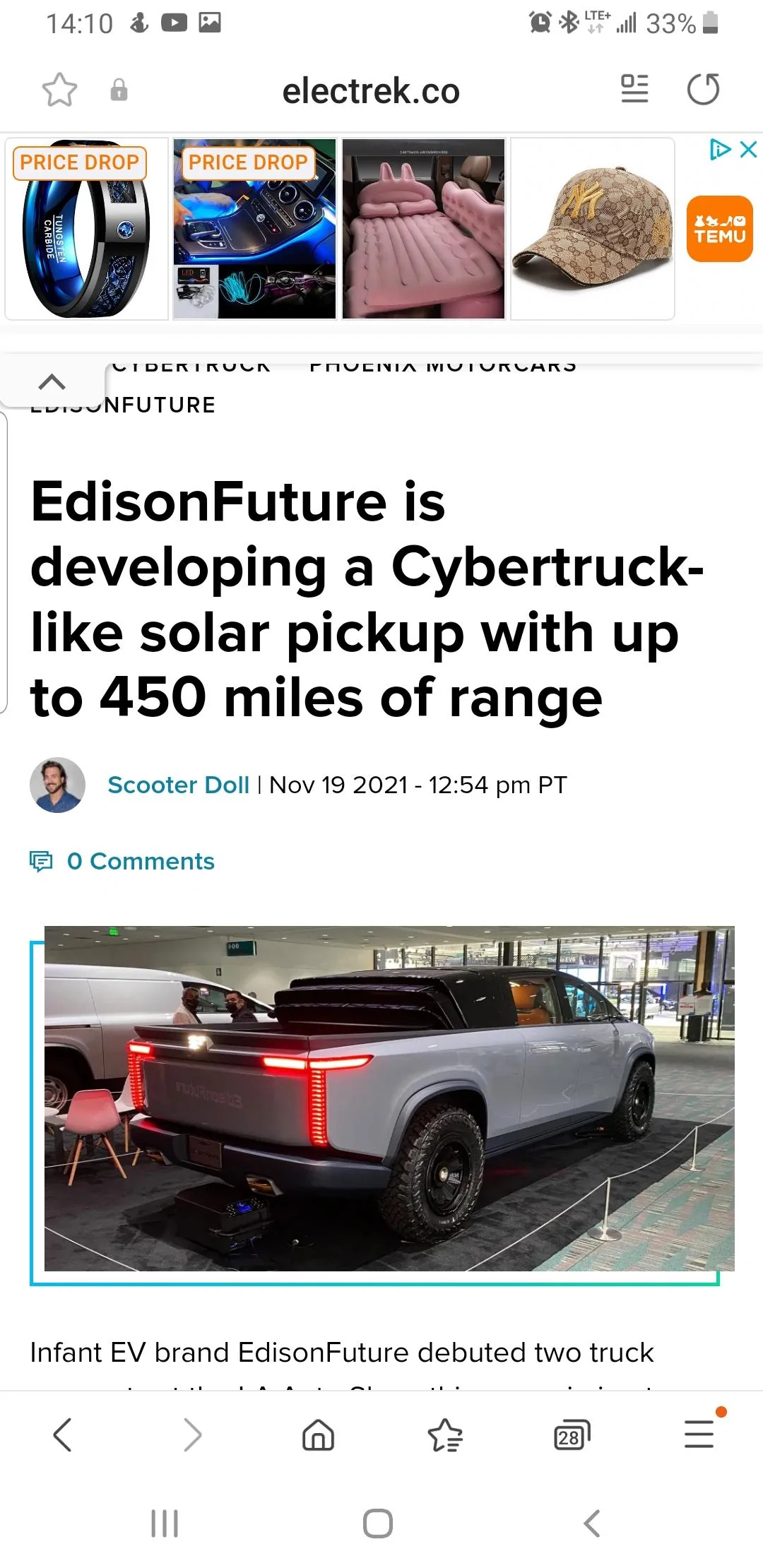 Tesla Cybertruck What concept cars would you skip CT for? Screenshot_20230607-141036_Samsung Internet