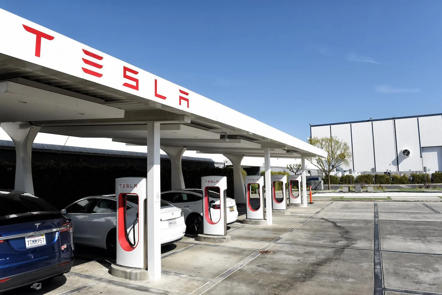 Tesla Cybertruck Ford/GM/Superchargers... the ELEPHANT in the room...... Tesla%20Supercharger_Steve%20Cukrov_Shutterstock