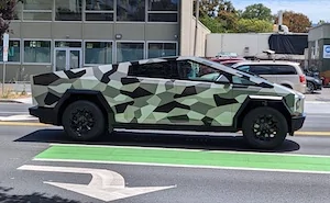Tesla Cybertruck Electromagnetic energy measurement; Tesla battery/motors? cybertruckwrapcamo 2