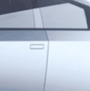 Tesla Cybertruck Slanted upper door panels 1686799907996
