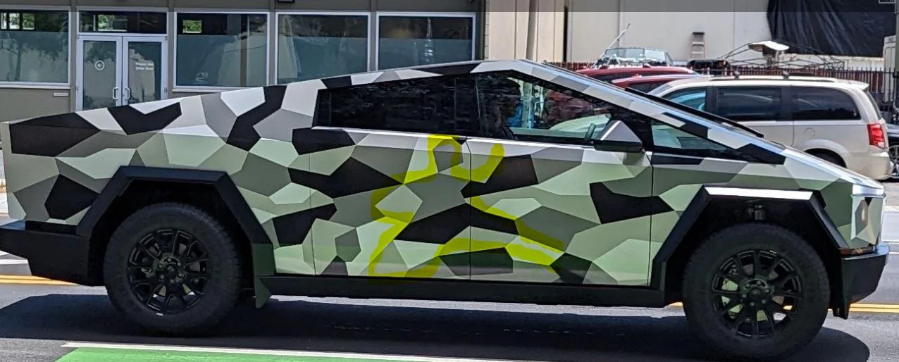 Tesla Cybertruck Cybertruck Wrapped in Urban Camo Spotted! (More Photos & Video Added) CyberDancer