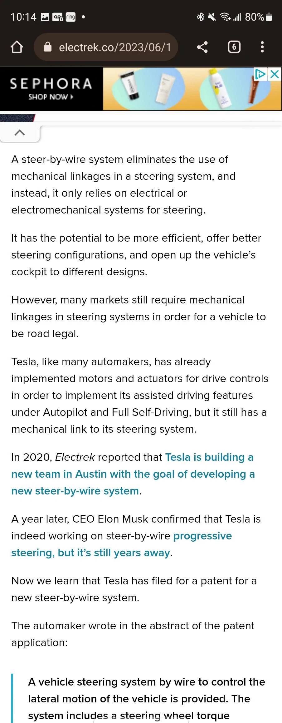 Tesla Cybertruck Steer by wire confirmed? Screenshot_20230616_101424_Chrom
