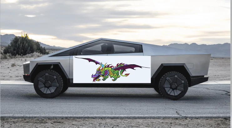 Tesla Cybertruck Cybertruck Wrapped in Urban Camo Spotted! (More Photos & Video Added) 1686936885102