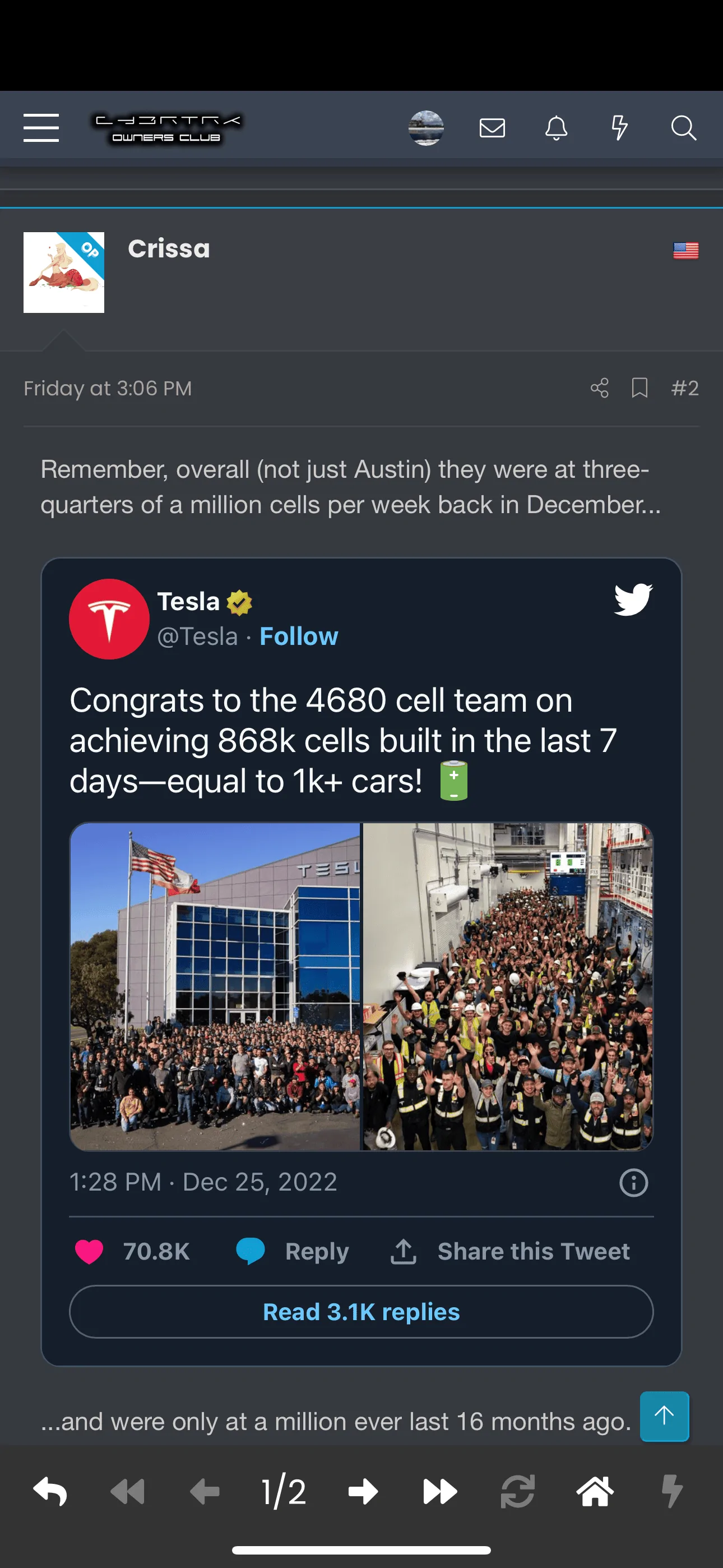 Tesla Cybertruck 10 millionth 4680 cell produced at GigaTexas IMG_5018
