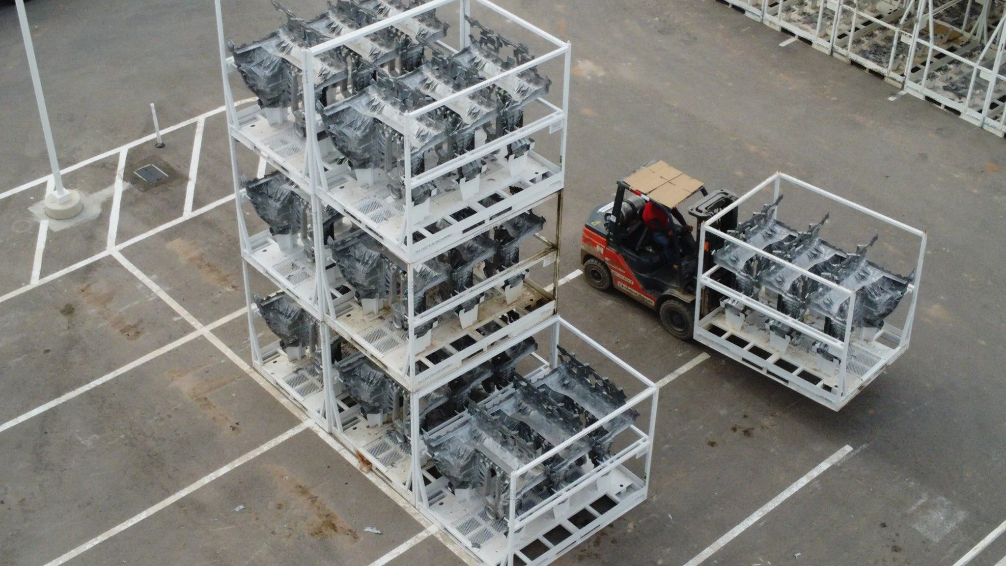Tesla Cybertruck Cybertruck Castings Piling Up At GFTX?! tesla cybertruck castings