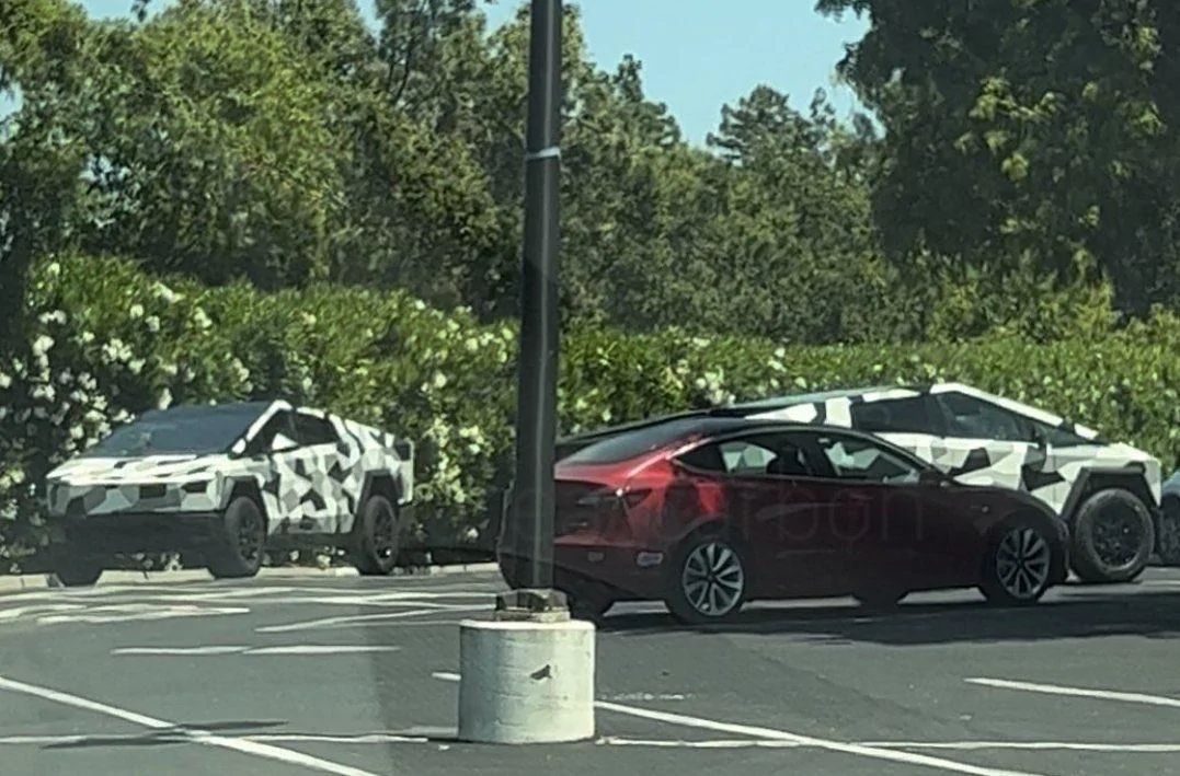 Tesla Cybertruck Cybertruck Wrapped in Urban Camo Spotted! (More Photos & Video Added) tesla-cybertruck-camo-vinyl-wrap-jpeg