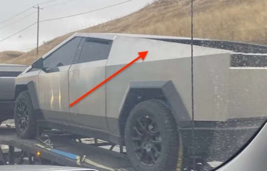 Tesla Cybertruck 2 CybertruckS (plural) Trailered Tow Through Stockton CA! Tesla Cybertruck tow towed towing trailer 1