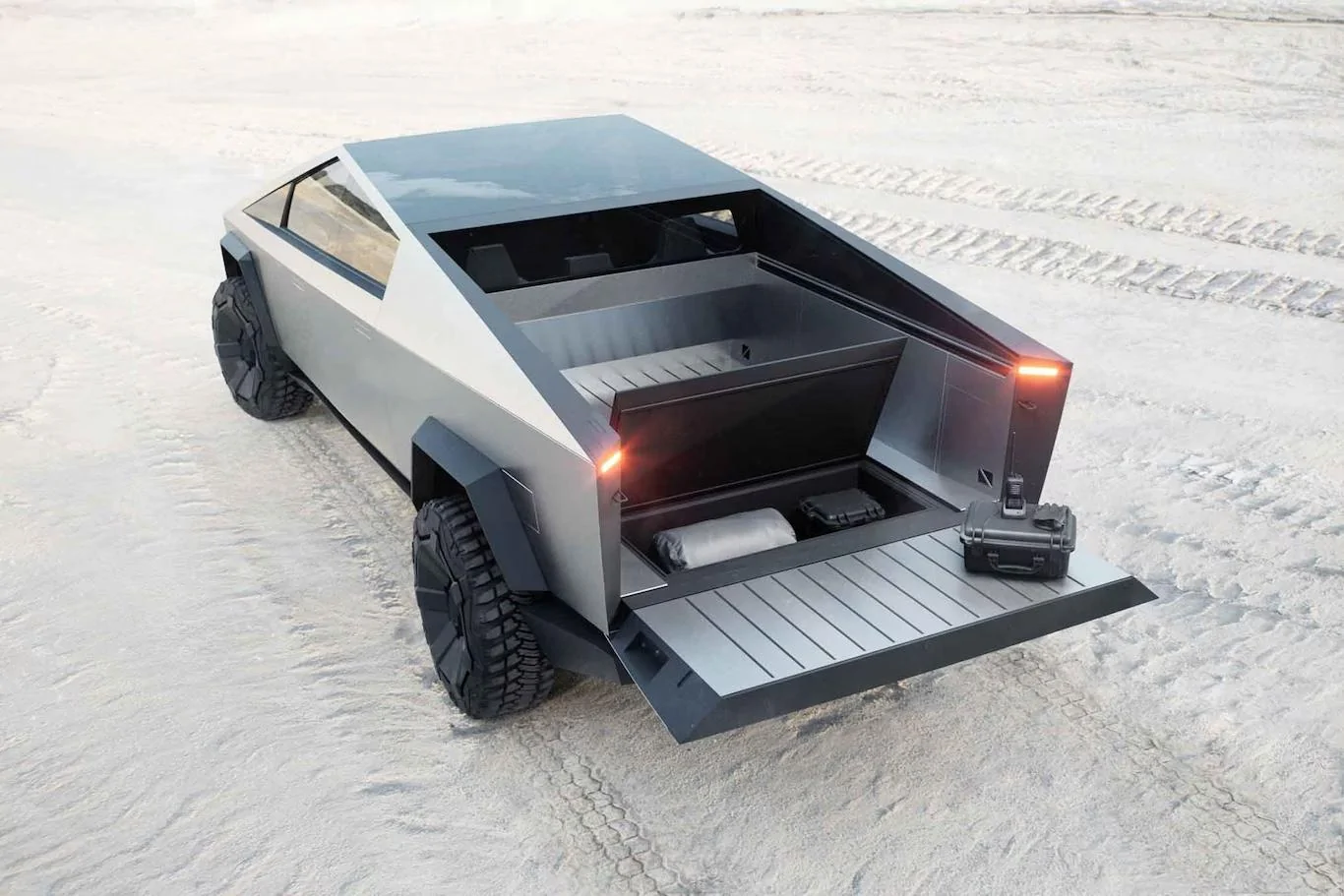 Tesla Cybertruck Cybertruck Power Liftgate Patent Published -- operated by smart phone or wireless key fob 45C7C647-EAD2-46C1-9E8C-6ABEE2127D35