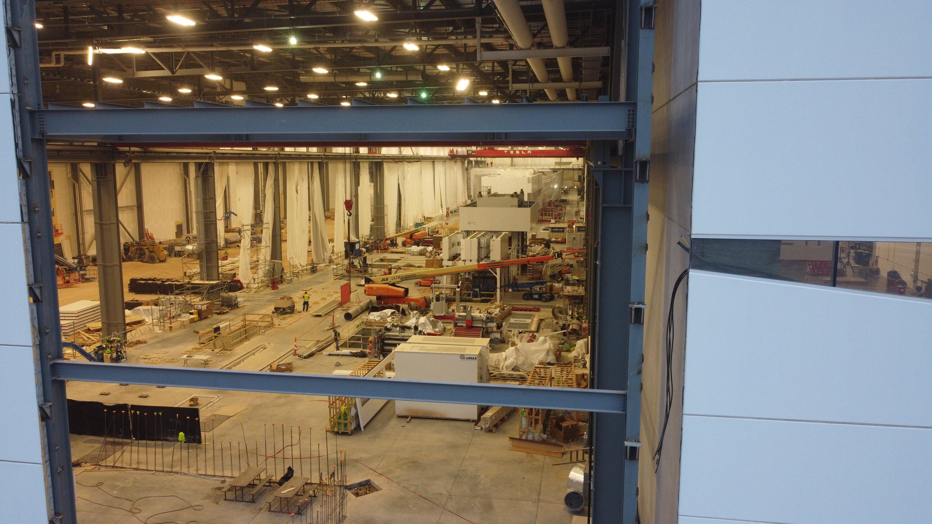 Tesla Cybertruck SURPRISE! Giga Texas windows open again! TWO 9K Giga Presses Are Live and on Display 20230623_135227