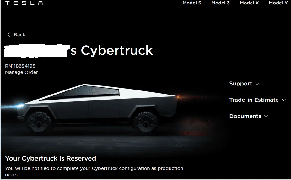 Tesla Cybertruck New updated Cybertruck order page! 1687574620818