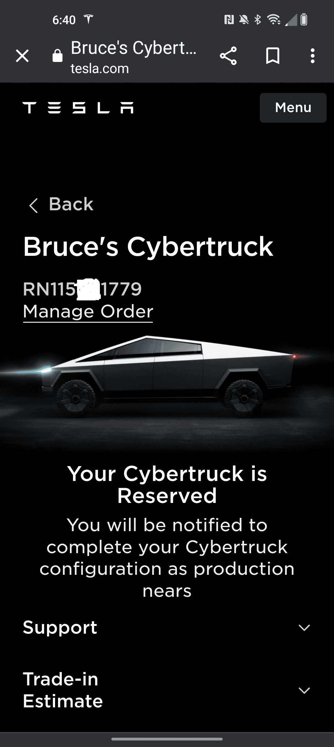 Tesla Cybertruck New updated Cybertruck order page! 1687604914727