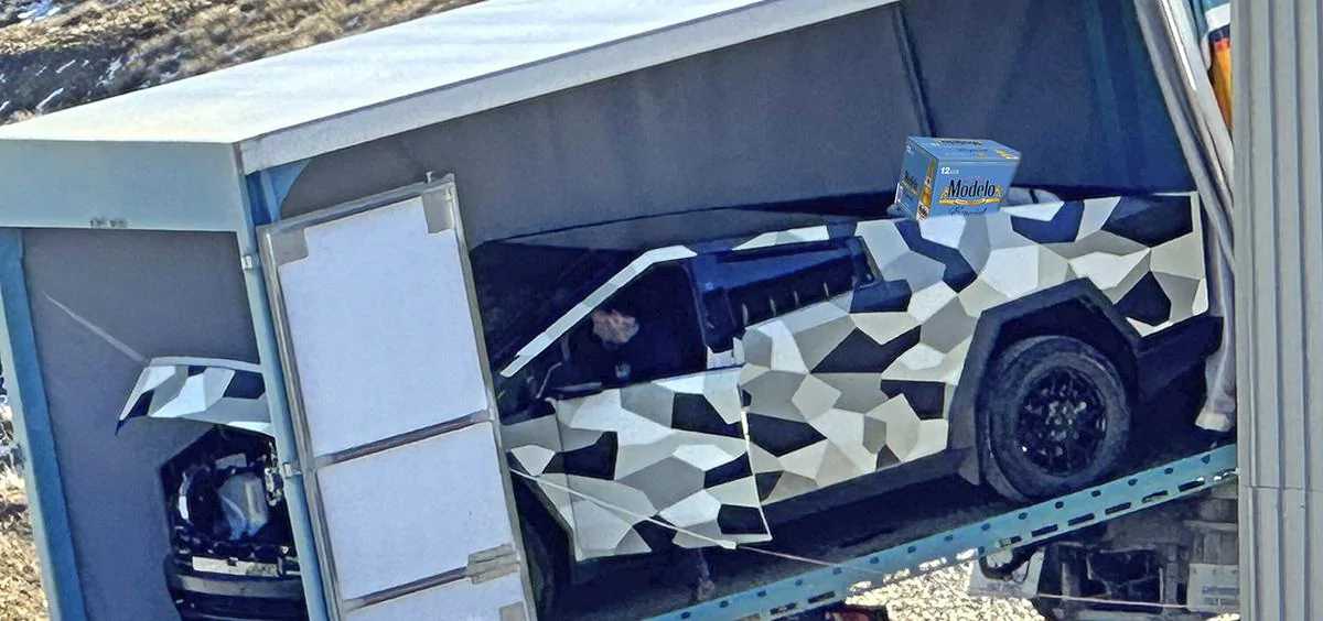Tesla Cybertruck Spotted Cybertruck NZ Winter Testing! Frunk Open View! mondelo