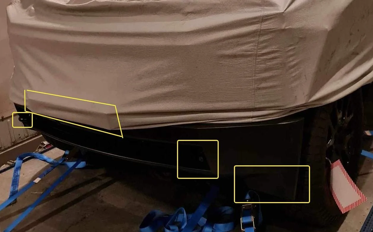 Tesla Cybertruck 2nd Cybertruck en route to winter testing (w/ no seats, no floor (battery), yoke steering wheel)! Pics on plane from Singapore ✈️ New Zealand 0KtOKoA
