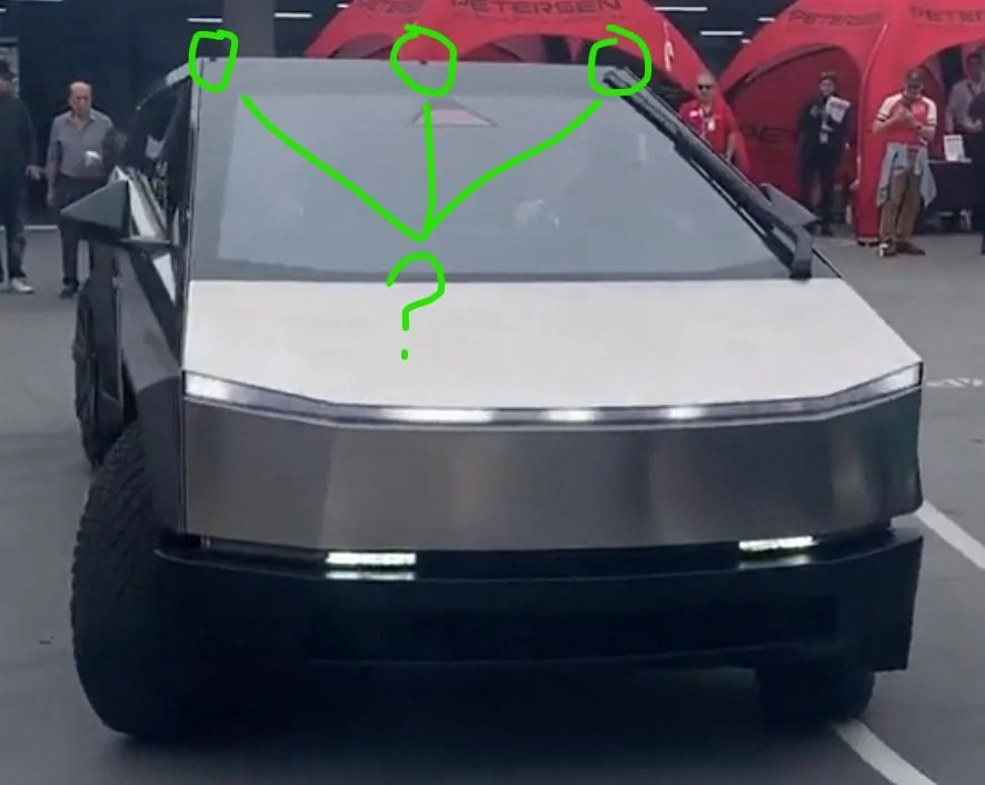 Tesla Cybertruck Franz breaks out Cybertruck for Cars And Coffee @ Petersen! Driving & closeup! Tonneau! 3 Bumps