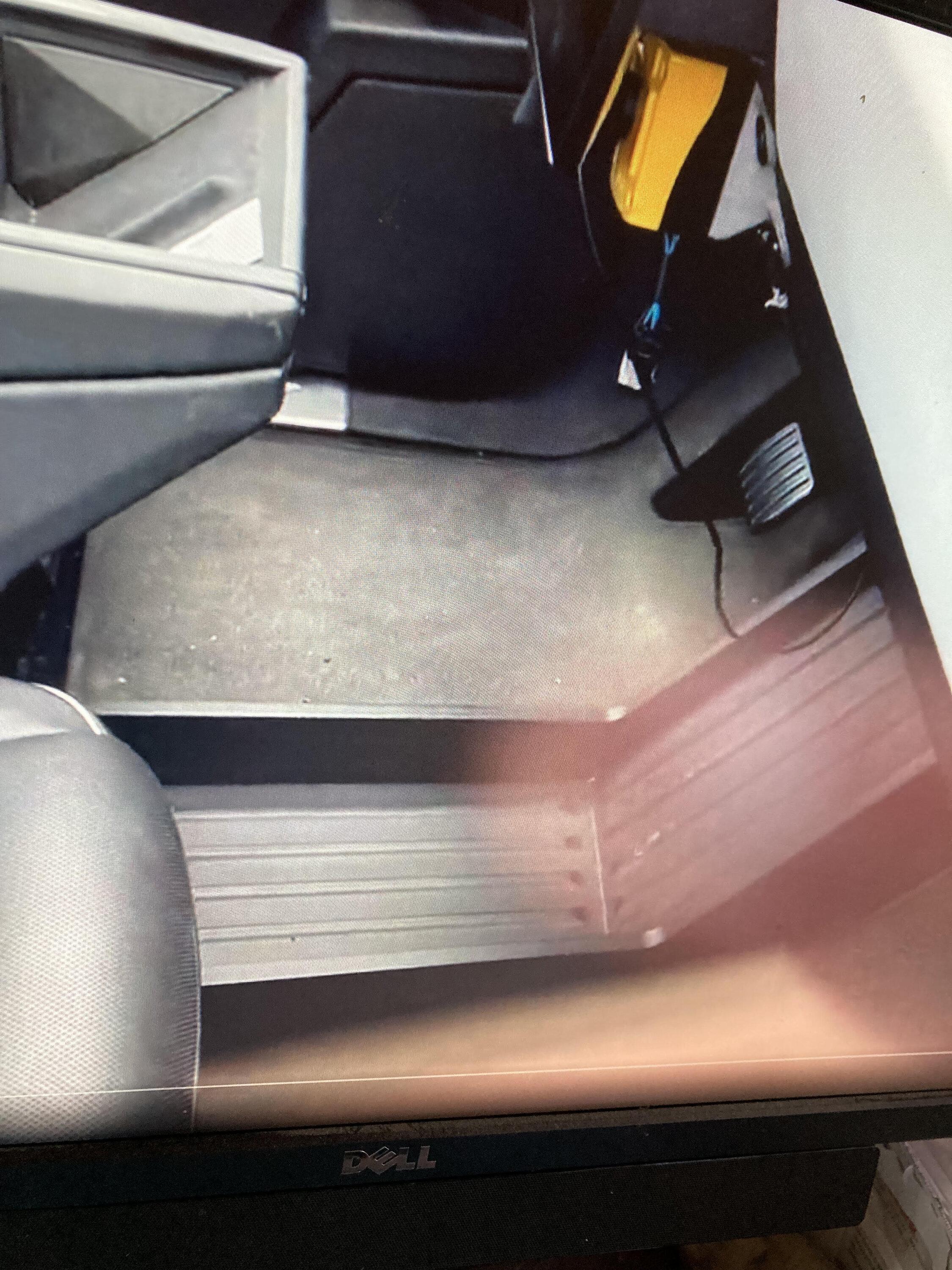 Tesla Cybertruck Cybertruck third brake light bar -- lit up on video ct center console