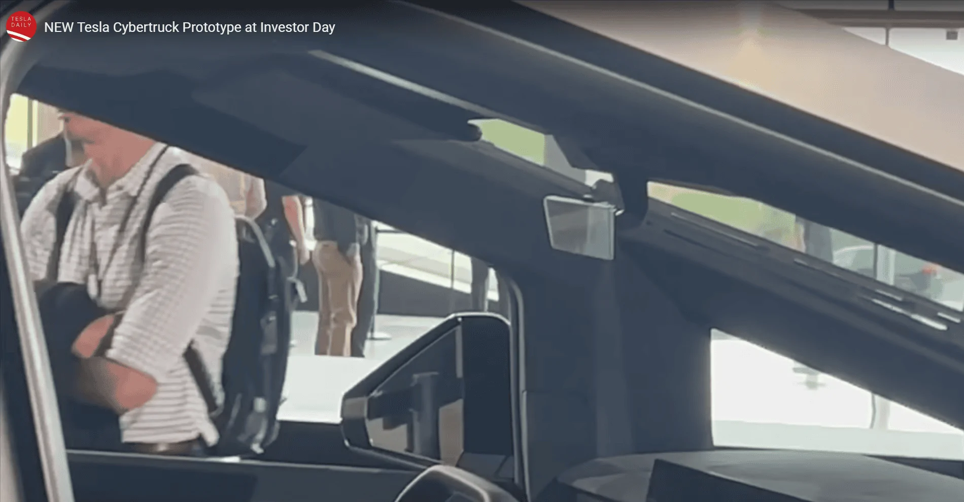 Tesla Cybertruck High Quality Cybertruck Interior Shots From Cars and Coffee w/ Franz. Screenshot (199)